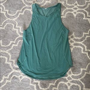 Lululemon color green tank top
